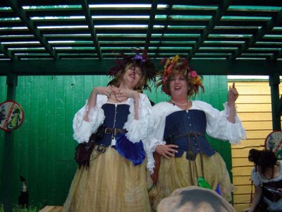 Iris and Rose Sing for their supper