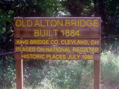 The Old Alton Bridge in Denton is supposedly Haunted by the Goat Man