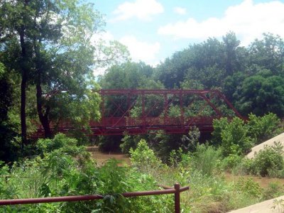 The Old Alton Bridge.  over 100 years old and now a historical monument.  Still carried traffic up until 5 years ago