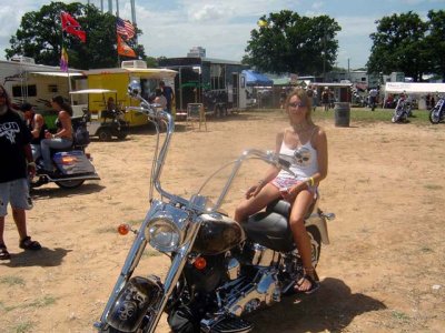 The skull paint job looked better then the girl on the back