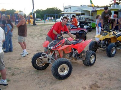 These guys were on 4 wheelers and had a great time with all the bikes