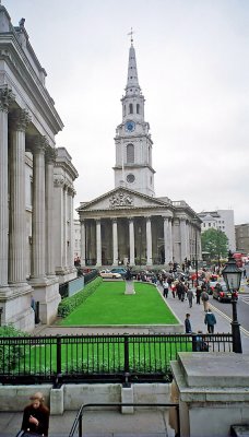St. Martin in the Fields from the National Gallery