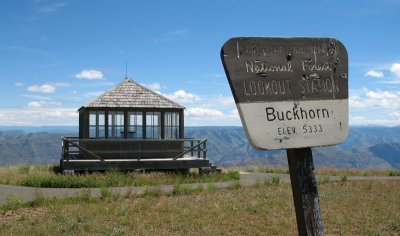 The lookout station was still standing at Buckhorn.