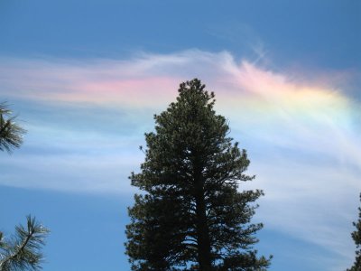 Kelly noticed this great rainbow effect in the sky.