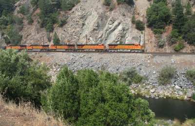 Headed north up the Feather River canyon