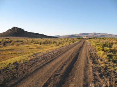 A view of our camp spot at the end of the road