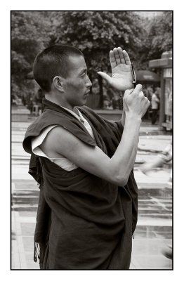 Tibetan Photo Monk Tourist