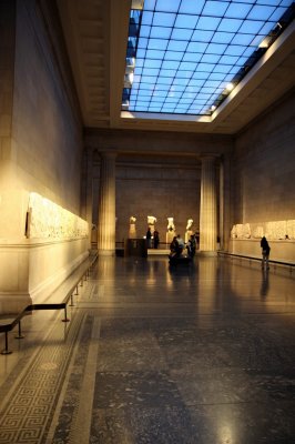 Another view of the Parthenon sculptures (south side)