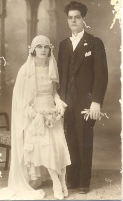 My grandfather George Drymiotis marrying my grandmother Maria Papaellina (original)