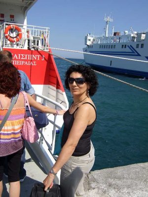 Boarding HighSpeed 3 to Naxos