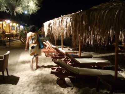 Late night walk along the beach at St. Anna