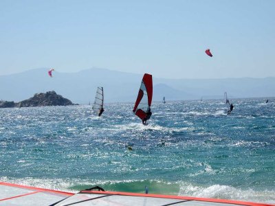 Windsurfing in Mikri Vigla, Naxos