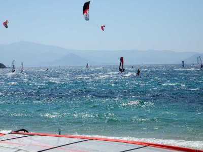 Windsurfing in Mikri Vigla, Naxos