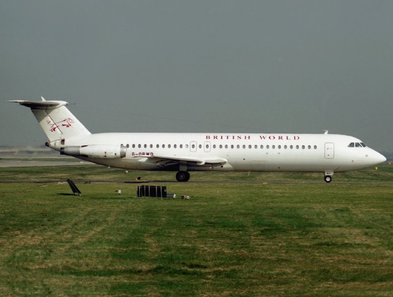 in a non-standard white, at LGW.