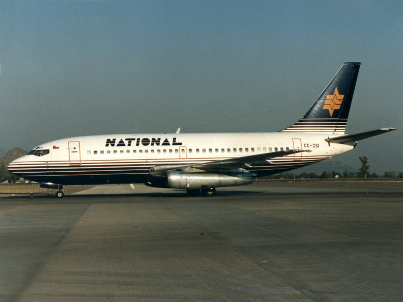 a leased aircraft,in the basic Britannia (UK) scheme at SCL.