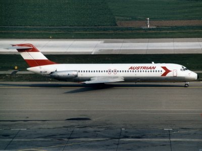 at ZRH in 1987, seen from the staff car park.