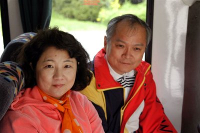 Ming & Elaine on the bus