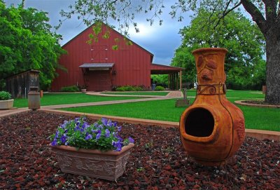 Backyard of Cross Timbers Winery