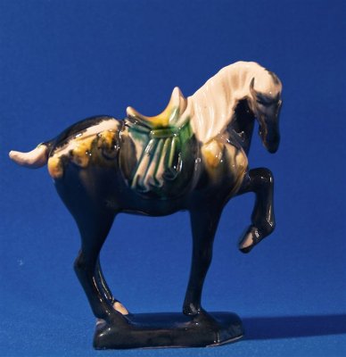 Tri-glazed Pottery Horse