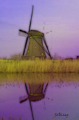 windmill pastel