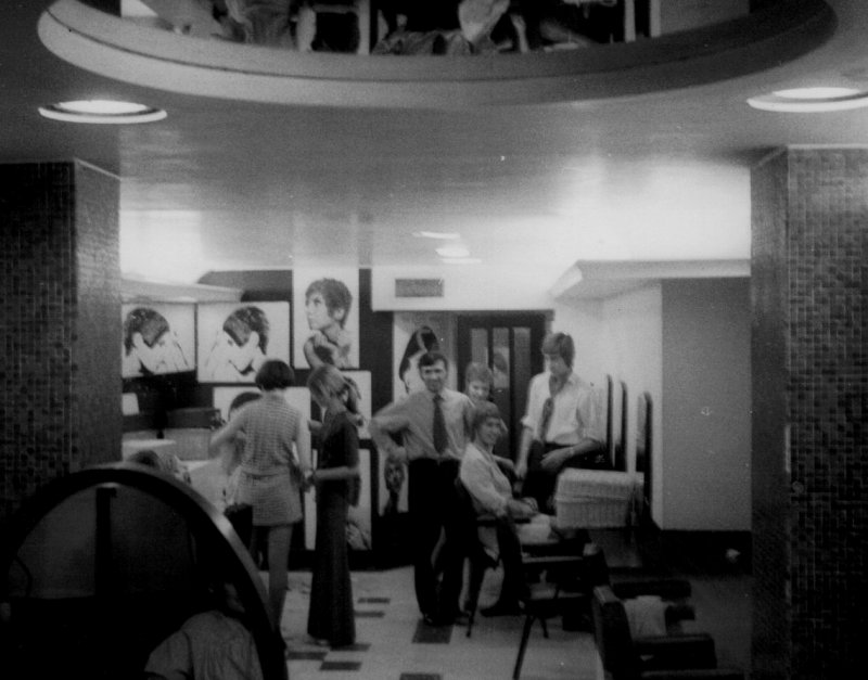 Aldo Pompeo. (one of the first teachers of Vidal Sassoons Knitsbridge School,) in the basment section