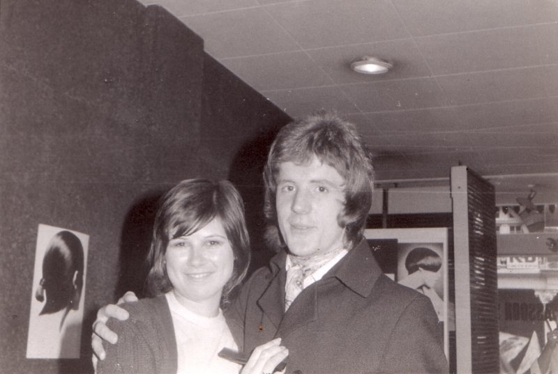 Ann Champion was a teacher and David Marshall. who was  one of Sassoons youngest ever managers. 171 New Bond st. Salon