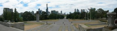 Melbourne from the Shrine