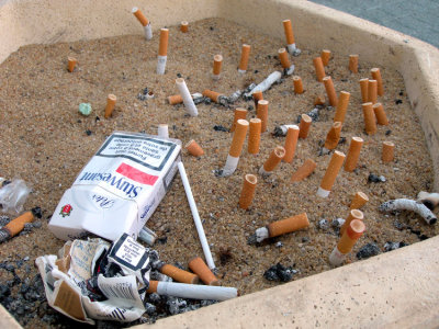 cigarette graveyard