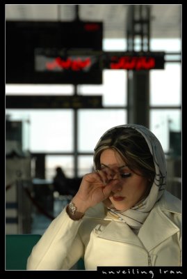 Iranian Lady at Airport 1