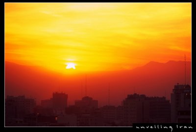 Sunrising over Tehran