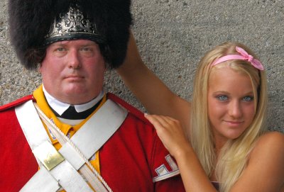 Courtney and a member of His Majesty's 10th Regiment of Foot