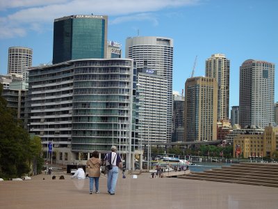 View from the front terrace of the Opera House