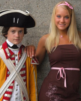 Courtney and a member of His Majesty's 10th Regiment of Foot