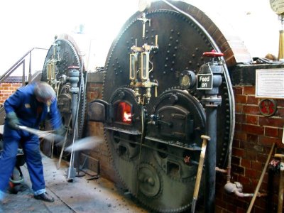 Stoking the boiler