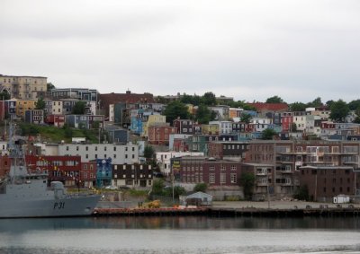 Jellybean buildings in downtown St. Johns