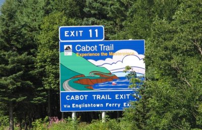 The start of the Cabot Trail