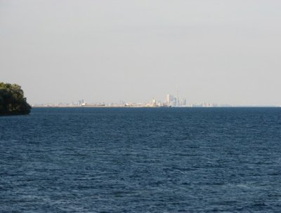 As seen from the Oakville waterfront
