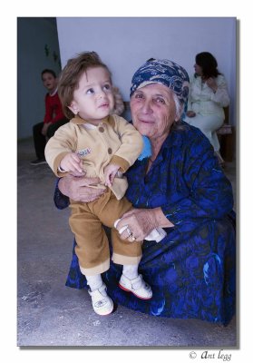 Grandmother and grand daughter