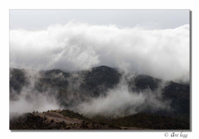 clouds in the hills