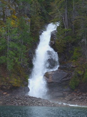 Spring Waterfall on Lake Chelan