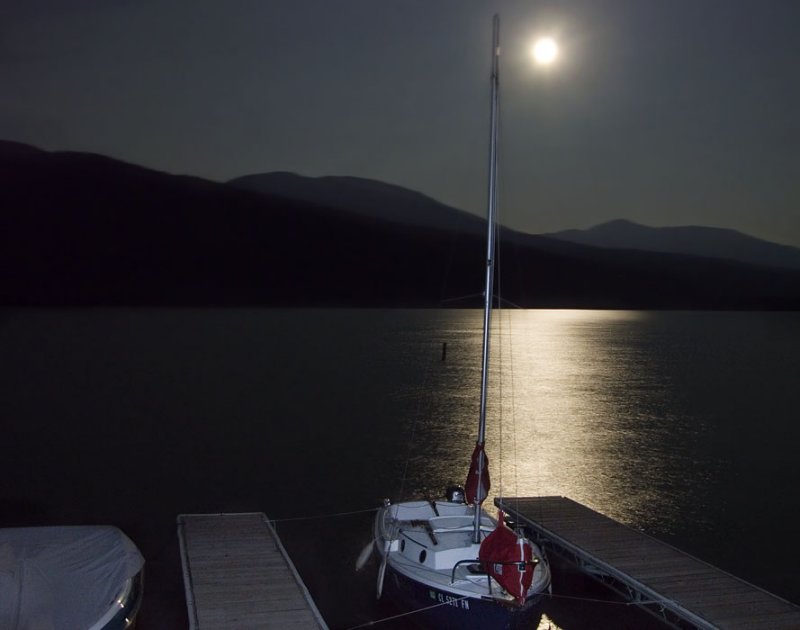 Moonlight on Grand Lake, Colorado 