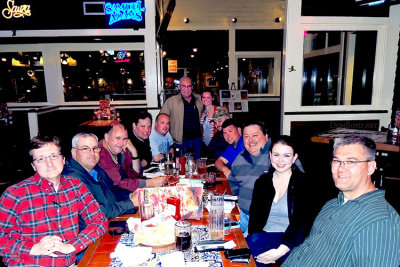 April 2013 - John, Brian, Joel, Paul, Matt, Don Boyd, Tiffani, Dale, Matt, Jimmy, Ashley and Jim at Chili's in Smyrna, Tennessee