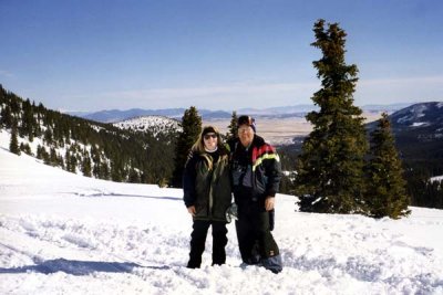 March 1996 - daughter Karen and Don near the Continental Divide