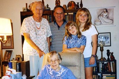 1997 - Aunts Norma G. Boyd and Beatrice B. Gift, Don, Donna and Karen