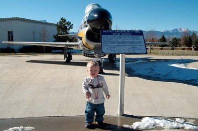 December 2006 - Kyler and North American F-86L Sabre Dog #AF53-0782