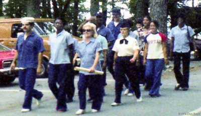 1974 - Yeoman Class marching at the CG Reserve Training Center Yorktown, VA