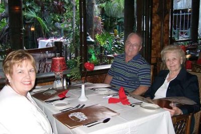 2007 - Karen and Don Boyd with Esther Majoros Criswell at Mai-Kai Restaurant