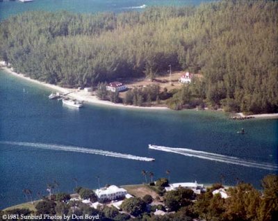 1981 - Coast Guard Station Lake Worth Inlet on Peanut Island (top), northern end of Palm Beach (bottom)