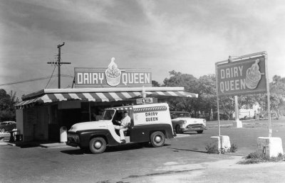 Mid to late 1950s - Old Dairy Queen on Fisherman Street in Opa-locka, typical of those in Miami in the 40s and 50s