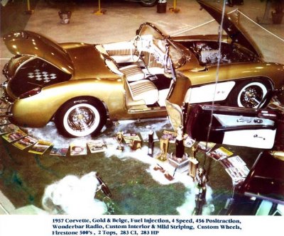 1960 - George W. Young's 1957 Corvette Fuelie at the 2nd Annual International Autorama at Dinner Key Auditorium